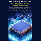 ABZJ RG36PRO Handheld Game Console 3.5 Inch IPS Screen Mini Arcade RGB Light 3D Joystick Support 10+ Simulators Game Player A