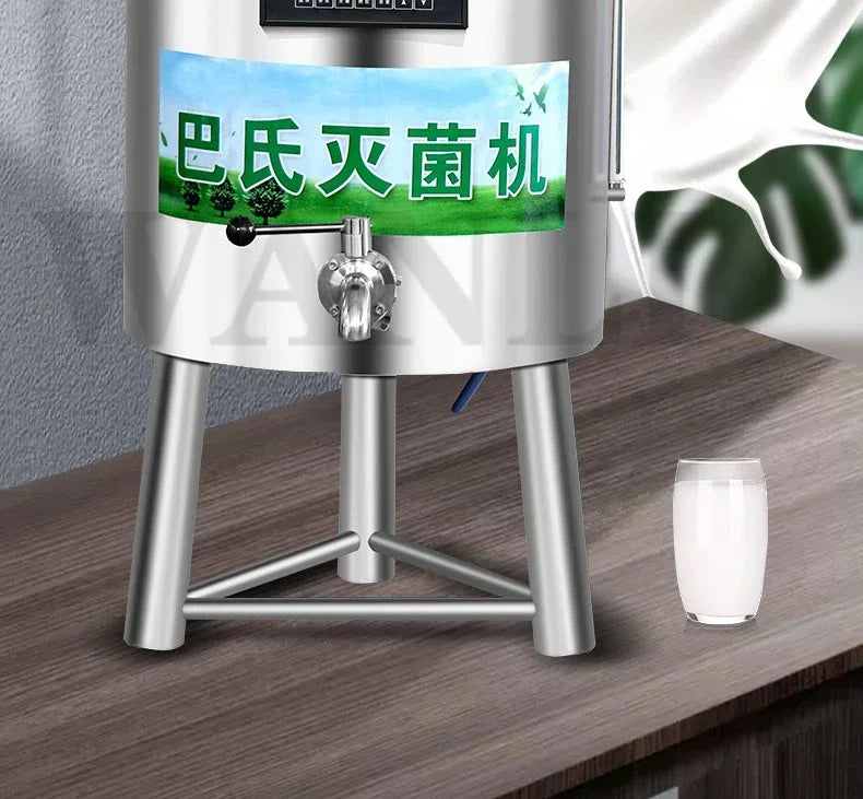 Home Electric 30L Commercial Pasteurization Tank Milk Pasteurization Machine Yogurt Cow Wine Farm Lawn Intelligent Sterilizer 22