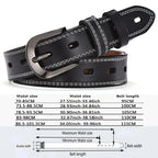 Women Genuine Leather Belt For Female Strap Casual All-match Ladies Adjustable Belts Designer High Quality Brand
