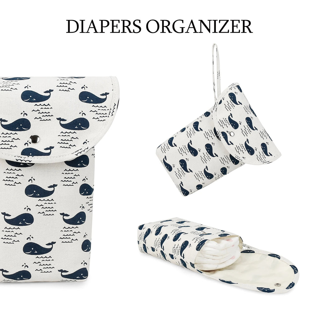 Baby Diaper Bag Reusable Mommy Diaper Storage Bag Baby