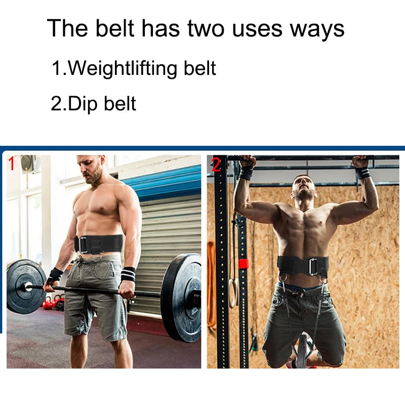 Thick 3 Layers Nylon Dip Belt For Pull Up&Squat Weightlifting,Durable and sturdy Belt for Strength Training,Professional Belt