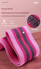 Fabric Resistance Hip Booty Bands Glute Thigh Elastic Workout Squat Circle Stretch Fitness Strips Loops Yoga Gym Equipment 3Pcs
