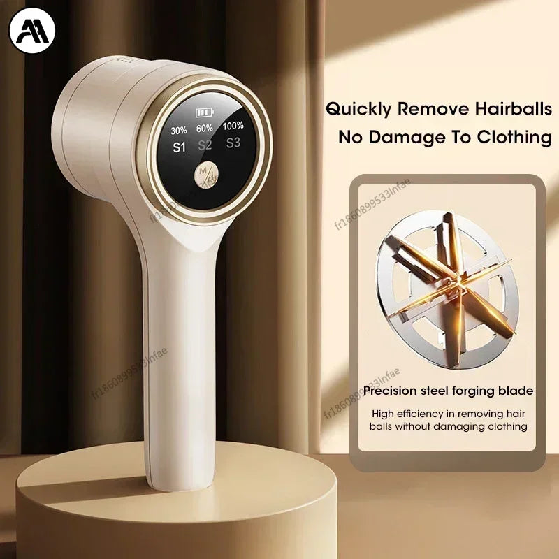 Lint remover for clothing electric pellet fluff remover rechargeable portable fabric hairball shaver removes lint from clothes