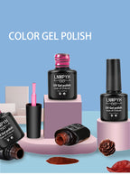 Nail Polish Kit Acrylic Nail Kit Poly Nail Gel Set With Nail Lamp Nails Extension Glitter Gel UV Building Gel Manicure Tools Set