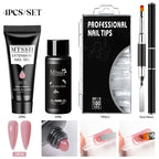 24PCS/Set 20ml Poly Naili Extension Gel  Kit Mini UV Lamp Sealer With Base Top Coat Professional Poly UVNail Gel Kit Starter Kit