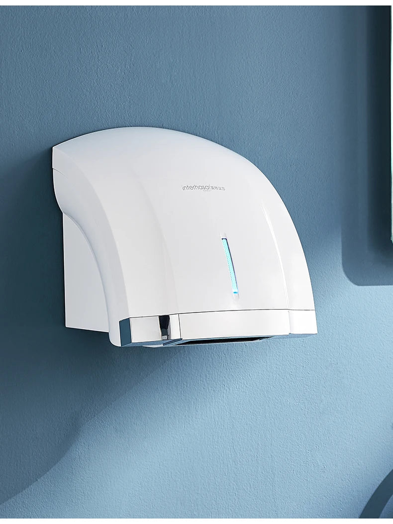 220V  Infrared Induction Wall-mounted Automatic Sensor Bathroom Hand Dryers Cold/Hot Commercial Dryer Machine,High-Speed Drying