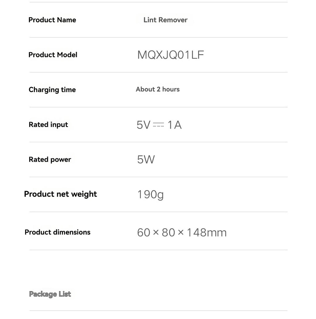 Xiaomi Mijia Lint Remover 2 Portable Electric Clothes Fuzz Pellet Trimmer Rechargeable Clothes Sweater Shaver 180-Minute Working