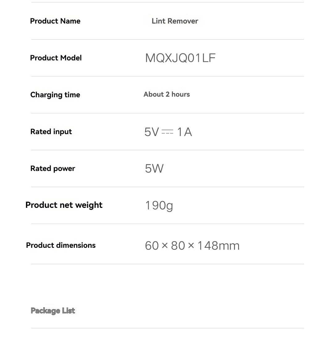 Xiaomi Mijia Lint Remover 2 Portable Electric Clothes Fuzz Pellet Trimmer Rechargeable Clothes Sweater Shaver 180-Minute Working