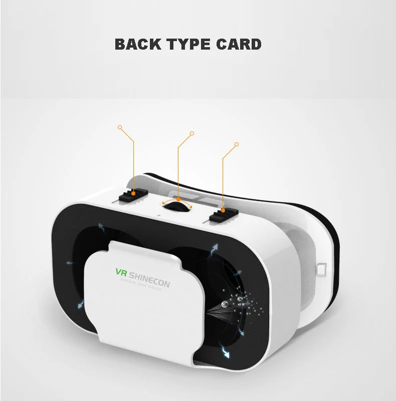 Shinecon VR Glasses 3D Headset Virtual Reality Device Helmet Goggles Lenses Mobile Smartphone Smart Phone Cell Realidade Viar VR