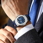 POEDAGAR Top Luxury Square Man Watch Date Waterproof Luminous Men Wristwatch High Quality Leather Men's Quartz Watches+Box Reloj