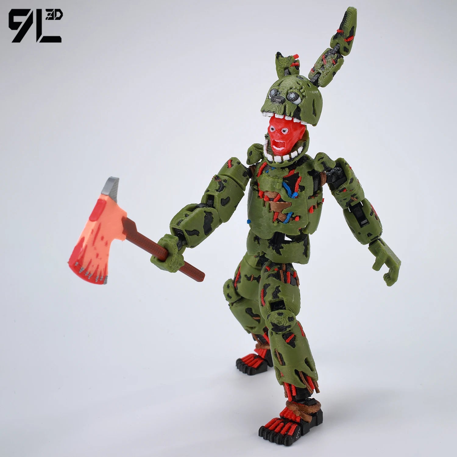 9L3D Printed FNAF Freddy Fazbear's Pizza Springtrap Toys Action Figures Anime Model Lucky13 Dummy13 Titan13 Ornaments Gifts