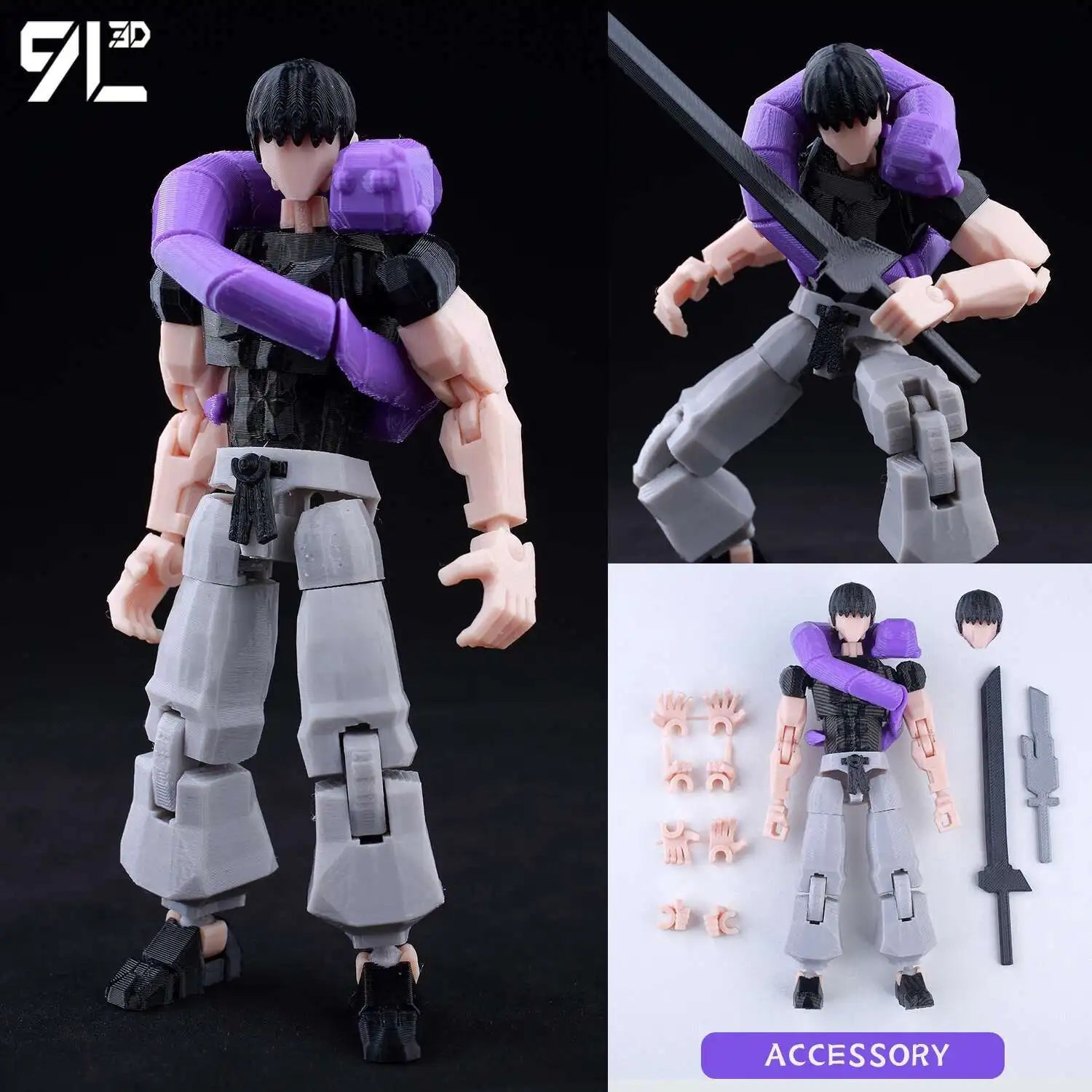 Venom Spider-Man Lucky13 Dummy13 Action Figures - 3D Printed T13 Multi-Jointed Shapeshift Mannequin Anime Collectible Toys