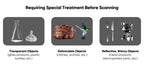 3DMakerpro Seal 3D Scanner, Blue Light Source, 0.01mm Accuracy, 0.05mm Resolution, 10fps Frame Rate, Visual Tracking, Anti-Shaking, 100x75mm Single Capture Range, 180-280mm Work Distance, 24-bit Color Scanning