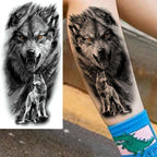 1 Sheet Cobra Snake Dragon Scorpion Temporary Tattoos For Men Women Waterproof Long Lasting Lion Tiger Wolf Fake Tattoo Stickers
