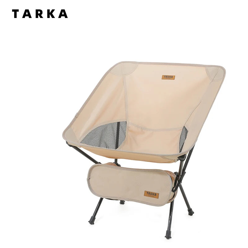 TARKA Foldable Camping Chairs Set Lightweight folding Chair Ultralight  Backpacking Moon Chairs for Garden Picnic Beach Fishing Main image