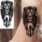1 Sheet Cobra Snake Dragon Scorpion Temporary Tattoos For Men Women Waterproof Long Lasting Lion Tiger Wolf Fake Tattoo Stickers