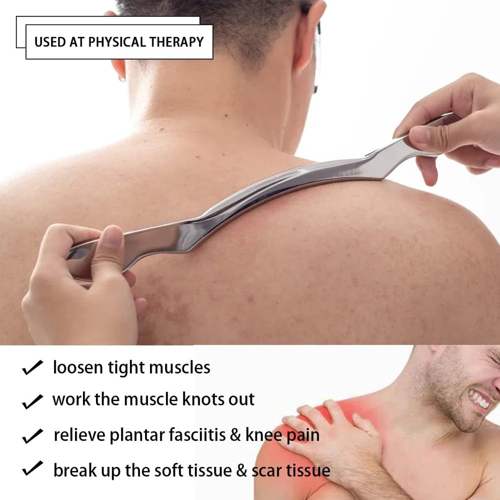 1/4/5/7pcs Stainless Steel Gua Sha Scraping Massage Tool Set IASTM Tools Great Soft Tissue Mobilization Tool Secondary image