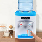 Compact Hot and Cold Water Dispenser, Energy-Saving Desktop Water Cooler Stainless Steel Mini Drinking Station for Office Home
