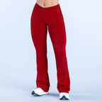 NCLAGEN Vision Flares Women's Gym Fashion Yoga Pants Front Cross High Waist Seamless Sports Leggings Fitness Wide-leg Trousers