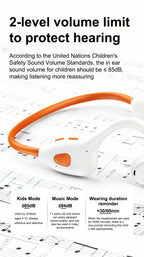 Air Conduction Stereo Headphones Kids Open Ear Bluetooth6.0 Earphones  Wireless Learning Noise Reduction Music Headset Earhook