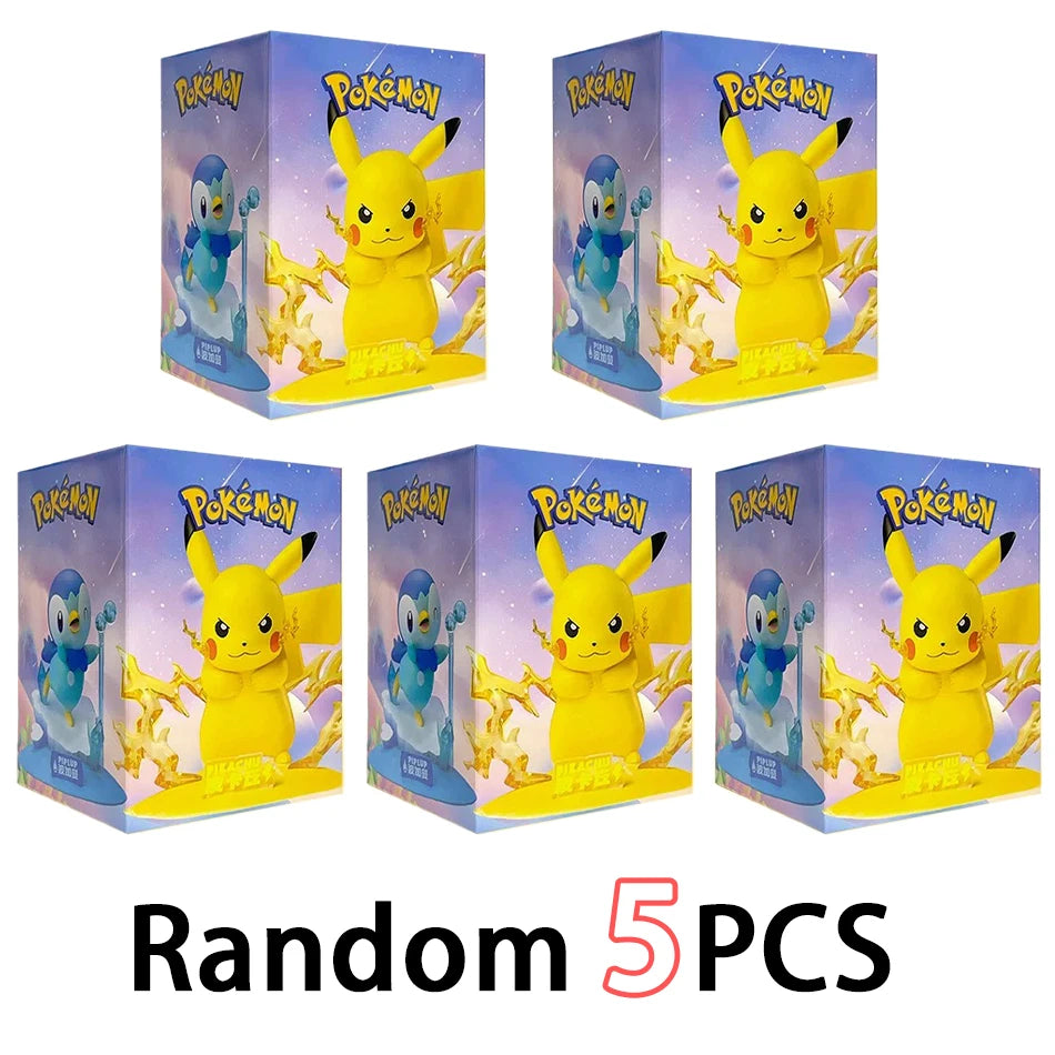 Pokemon Series Blind Box Pikachu Mewtwo Anime Figures Ornaments Dolls Gardevoir Sylveon Model Fans Desktop Car Christmas Gift