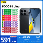 POCO F8 Ultra 5G, NFC,16+512GB,6.9" 120Hz AMOLED Screen,50 MP Light Fusion 950 Sensor with OIS, 6500 mAh Battery, IP68