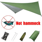 260x140cm Camping Hammock Double Size Parachute with Mosquito Net Rain Fly Tarp Lightweight for Hiking Travel