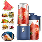 400ml Mini Blender 6 Blades, Portable Smoothie Maker with 21000 RPM, USB Rechargeable, Multifunctional Juicer Cup for Milkshake