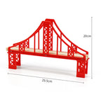 Wooden Train Track Assembly Toys For All Thomas Trains Car Bridge Piers Traffic Light Beech Wooden Railway Kid Creative Toy