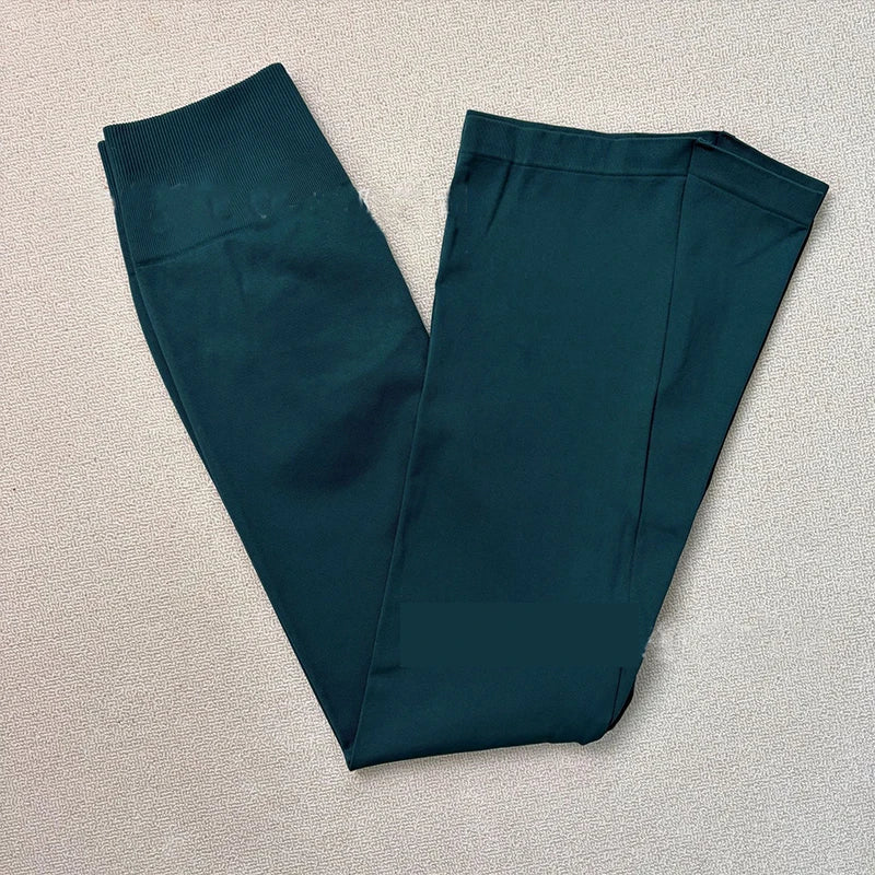 Cavendi Flared Leggings Leg Leggings Woman Wide-leg Pants Yoga Breathable Fitness Clothing Versatile Casual Pants