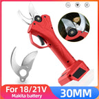 30mm Brushless Electric Pruning Shears Garden Fruit Tree Bonsai Pruning Shears Pruning Machine Tools for 21/18V  Batteries