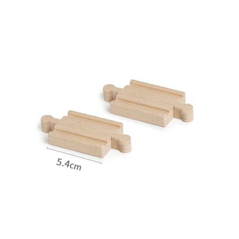 Wooden Train Track Assembly Toys For All Thomas Trains Car Bridge Piers Traffic Light Beech Wooden Railway Kid Creative Toy