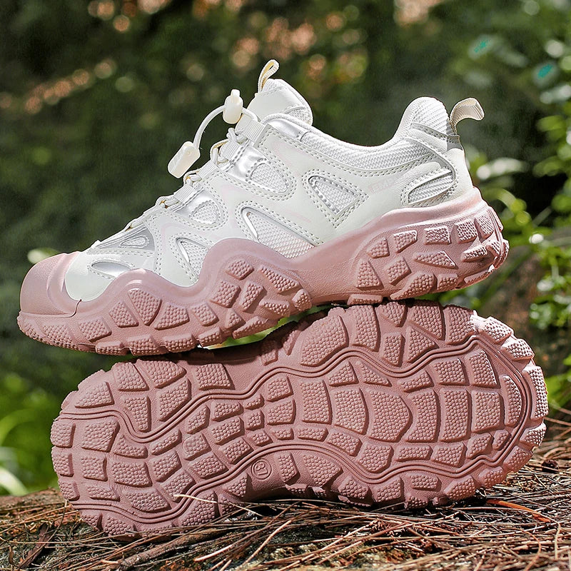 Hiking Shoes Women Anti-slip Low-top Outdoor Sports Shoes Women Lace-up Comfortable Soft Breathable Casual Sneakers Women Shoes Main image