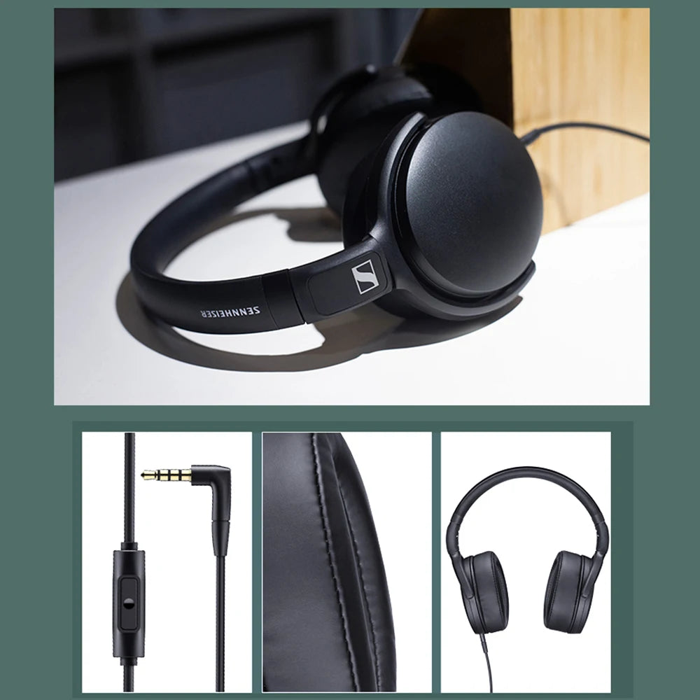 Sennheiser HD 400S Wired Headphones Over Ear HiFi Stereo Bass Noise Isolating Headset with Mic for Smartphone PC Laptop Music