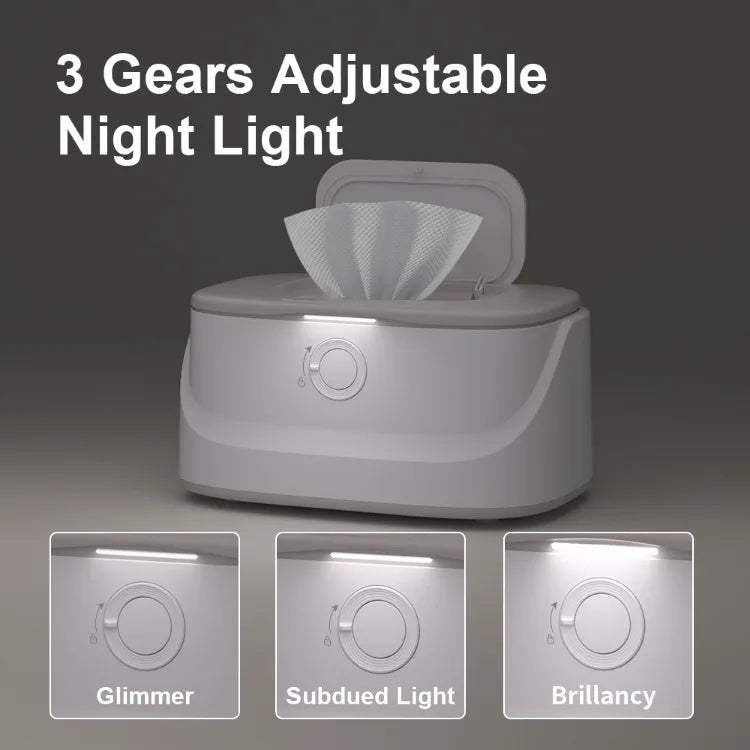 USB Powered Baby Wet Wipes Warmer Night Light Car Hanging Constant Temperature Wet Wipes Dispenser Box Wipes Warming