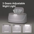 USB Powered Baby Wet Wipes Warmer Night Light Car Hanging Constant Temperature Wet Wipes Dispenser Box Wipes Warming