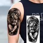 1 Sheet Cobra Snake Dragon Scorpion Temporary Tattoos For Men Women Waterproof Long Lasting Lion Tiger Wolf Fake Tattoo Stickers