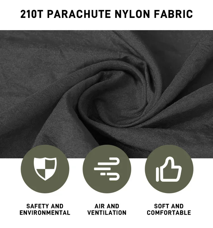 260x140cm Camping Hammock Double Size Parachute with Mosquito Net Rain Fly Tarp Lightweight for Hiking Travel