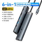 Vention USB C HUB 4K 60Hz Type C to HDMI RJ45 Ethernet PD 100W SD TF for MacBook PC iPad Sumsang PC Tablet Phone USB 3.0 Hub