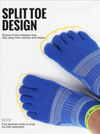 WRELS Toe Socks Running Socks for Men Women Athletic Breathable Five Finger Socks High Performance Athletic  Five Toe Socks