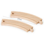 Wooden Train Track Assembly Toys For All Thomas Trains Car Bridge Piers Traffic Light Beech Wooden Railway Kid Creative Toy