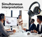 AI LCD Touch Screen Shock Bass Headsets HIFI Sound Wireless Bluetooth Headphones ANC Noise Reduction Gamer Earphones With Mic