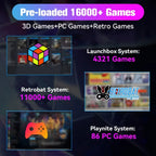 1TB For PS4/Xbox/PS3/PS2/PS1 Launchbox & RetroBat & Playnite System 3-in-1 Game HDD with AAA &3D & Retro Games
