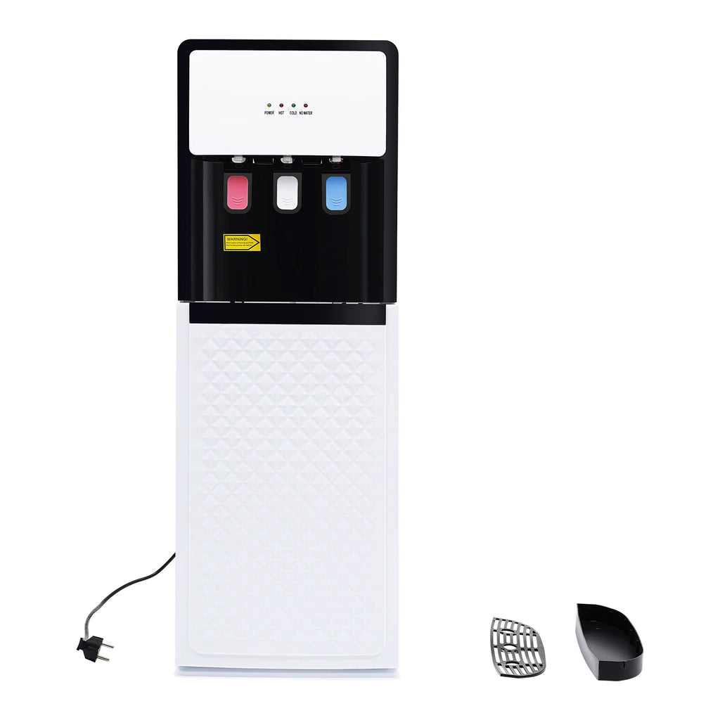 Electric Hot and Cold Water Cooler Dispenser, Versatile Standing Bottom Loading Water Dispenser for Home Office, 110V US/220V EU