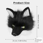 Wolf Mask Half Face Animal Dog Fox Werewolf Masks for Halloween Party Cosplay Costume Props
