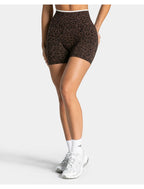 Quick drying seamless yoga shorts for women, high waisted, hip lifting, abdominal tightening, running and fitness pants