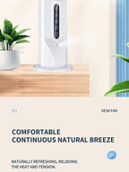USB mini air cooler: nano spray humidification, water cooling, fast cooling, multi-speed timing, portable for office Air cooler
