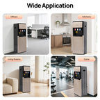 Electric Hot and Cold Water Cooler Dispenser, Versatile Standing Bottom Loading Water Dispenser for Home Office, 110V US/220V EU