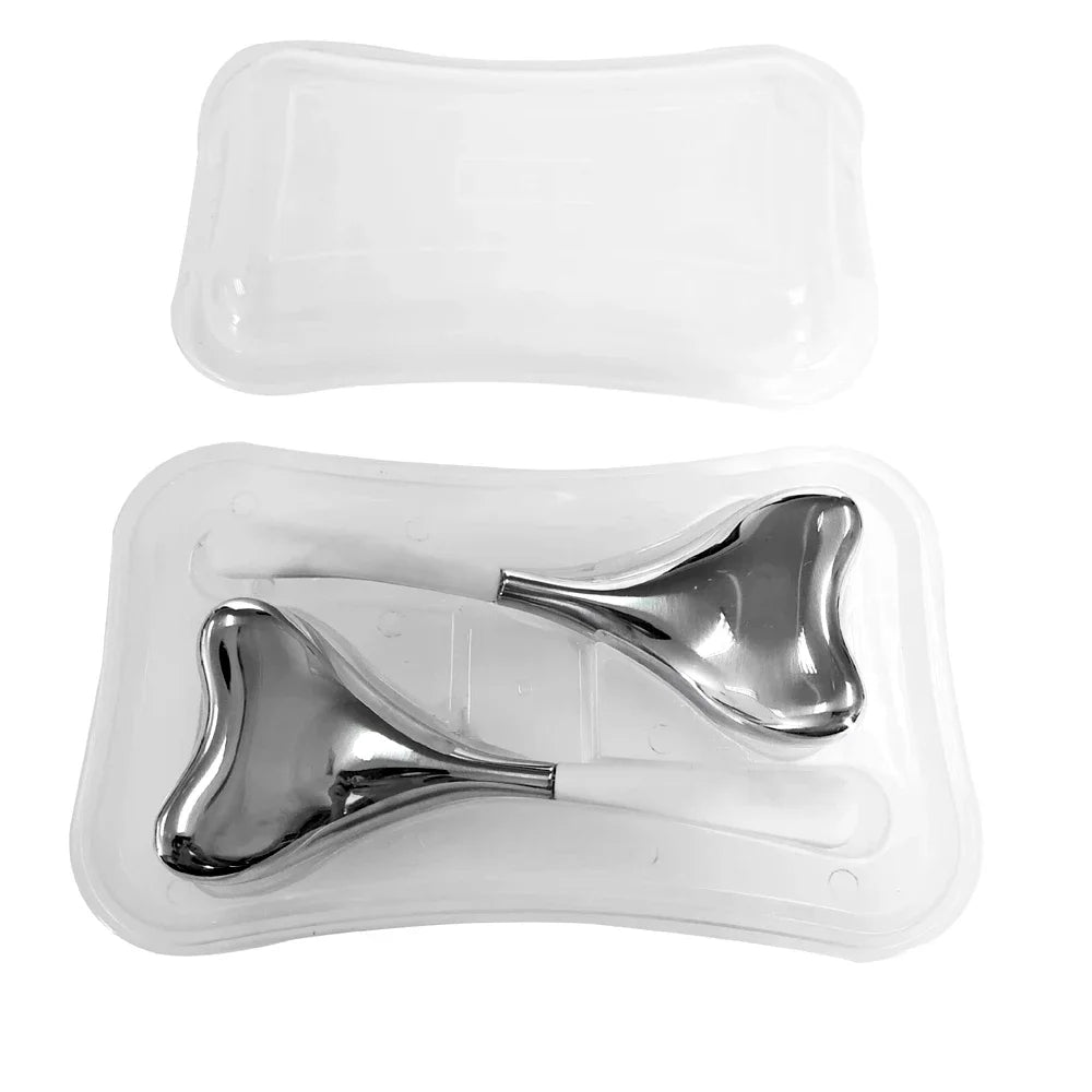 Cooling Spa Ice Globes Roller Stainless Steel Gua Sha Cryo Sticks Face and Eyes Massager Facial Skin Care Tools Gifts for Women