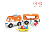 Kids Electric Train Set Locomotive Magnetic Train Car Diecast Slot Toy Fit for Wooden Train Railway Track Toys for Children Gift